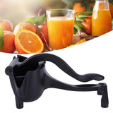 Aluminum Alloy Portable Household Manual Orange Lemon Squeezer Juicer Squeezing Kitchen ToolBlack V1294-YM0901-3118200024911