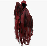 Halloween Adult Horror Hooded Tattered Cloak! Witch Zombie Reaper Cosplay Robe, Party Ghost V1232-PFDP-001