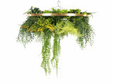 Premium Hanging Artificial Plant Arrangement with Gold Frame 40cm V637-DP8888882