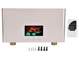 5500W Tankless Instant Electric Water Heater with Touch Panel Remote Control for Kitchen Bathroom V1294-YM0714-3113210258513