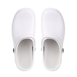 Unisex Garden Clogs with Strap Waterproof & Lightweight EVA Shoes Anti-slip Nursing Slippers Women V1294-YM0901-H33412W-37