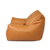 Marlow Bean Bag Chair Cover PU Indoor Brown BEAN1009-BR