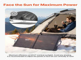 100W Foldable Solar Panel, 24% High-Efficiency Portable Monocrystalline Solar Panel Charger with MC4 V952-BXZDTYNB1100UD77V001Y3