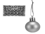 100pcs Christmas Ball Ornaments Shatterproof Hanging Balls for Christmas Tree Party DecorationSilver V1294-YM0715-3115210248113