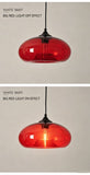 Vintage Industrial Red Glass E27 Pendant Lamp Retro Loft Chandelier for Kitchen Dining Bedroom V1237-ZY-522-0079