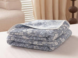 100% Cotton 6-Layer Gauze Summer Blanket & Towel Blanket - Ultra Soft & Breathable Reversible Quilt, V888-ELOSUNG55388-1