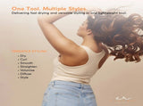 Ellie & Ruby 7-in-1 Hot Air Hair Styler Dryer Brush Curler Black 1400W V238-SUPDZ-41427829391440