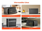 Metal Tool Box, 8.6-inch, Portable Metal Tool Box with 5 Drawers, Small Tool Chest with EVA Liners V952-CTSBXSGJX86I4GRVMV0
