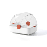 Tableware Storage Box Multifunctional Chopsticks Dishes Drying Box with Cover Kitchen Utensil White V1294-YM0716-3118220114611