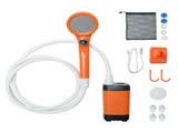Portable Camping Shower IPX7 Waterproof Outdoor Shower Water Pump with Rechargeable Battery and V985-CAMPINGSHOWER