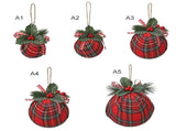6pcs Xmas Ball 15cm Exquisite Compact Xmas Cloth Ball for Home Holiday Party Wedding Ornament V1294-YM0901-210713XU1043
