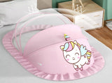 Baby Fly Net Tent Portable Bottomless Breathable Folding Net Bed Tent for Kids Sleeping Pink V1294-YM0703-3117230079711