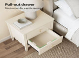 Artiss 2x Bedside Table 2 Drawers Bedroom Storage Nightstand White FURNI-G-BS-01-WHX2
