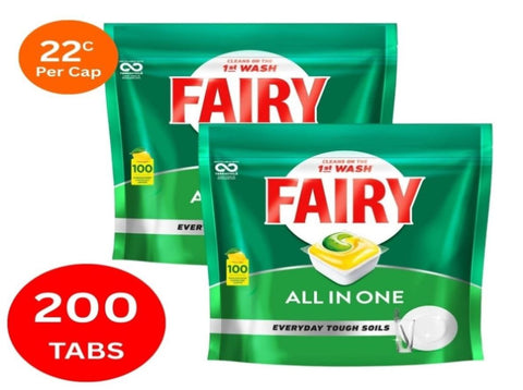 Fairy All In One x 200 Lemon Dishwasher Tablets FAIRY-80787322X2_NZ