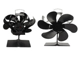 Stove Fan 6 Blades Fireplace Fan Heat Powered Fast Warm Circulation Quiet Heat Resistant V1294-YM0710-3113230307411