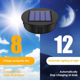 Solar Light Replacement Top Parts 4 Pack, 3.15 Inch LED Warm White Waterproof Kit for Hanging V1189-LC-RY-00026