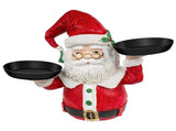 Christmas Snowman Treats Holder Santa Holding Tray Fruit Bowl Rack Resin Home Party Food Snack V1294-YM0523-10321191