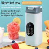 New Wireless Portable Blender Cup 12 powerful blades for crushing ice, 4-speed settings for juices, V1232-BBZZJ-001