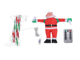 LED Xmas Decorative Ladder Lights with Santa 8 Modes Water Proof for Indoor Outdoor Window Garden V1294-YM0901-3115250089914