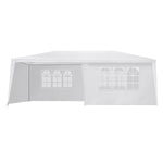 Instahut Gazebo 3x6m Marquee Wedding Party Tent Outdoor Camping Side Wall Canopy 6 Panel White GAZEBO-WED-C-FG-3X6-6W-WH