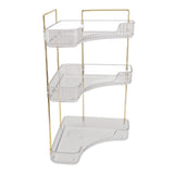 3 Tier Makeup Shelf Organizer Easy Access Aesthetic Corner Bathroom Countertop Organizer for V1294-YM0710-3112230081611
