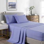 Royal Comfort Bamboo Cooling 2000TC Sheet Set - Single-Mid Blue ABM-205658