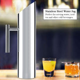 Stainless Steel Water Jug with Ice Guard Cold Drinking Pitcher Home Hotel Serving Tool V1294-YM0727-JY10782-03