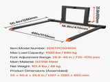 3 Point Hitch Pallets, 680 kg Clamp on Pallets, 128 cm Total Length Heavy-Duty Tractor V952-TPHCSDSK50IN3AS0W001V0
