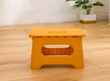 Folding Step Stool Portable Strong Space Saving Plastic Footstool for Adults and Kids Yellow V1294-YM0716-3116220006212