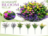 Large Popcorn Bucket for Summer Artificial Flower Arrangement Reusable Plastic Movie Night Snack V1192-AZ-W-24189