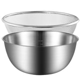 Stainless Steel Vegetable Drain Basket with Fruit Washing Strainer Filter for Kitchen Sink and Food V1369-AZ3-W-20048