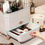 BLACK Luxury Transparent Flip-top Cosmetic Organizer, Large Capacity with Smart Compartments, V1232-HZSNX006