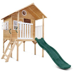 Lifespan Kids Archie Elevated Cubby House with Green Slide V420-LKCH-ARCHIE-EL