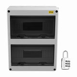 HT Series Junction Box 24WAY IP65 Waterproof Distribution Box Outdoor ABS Electrical with Lock for V1370-AZ4-07793