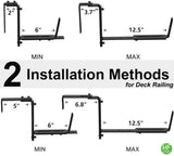 2PCS Adjustable Planter Box Brackets, Brackets for Window Boxes Planters Hanging Flower Box Holders, V1107-118-24475