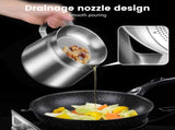 Stainless Steel Fryer - 2 L - Filter Jug - Separates grease residues - Fryer with Basket V1188-MS101-02277-1