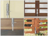 2-Pack Heavy Duty Stainless Steel Bolt Locks for Wooden Gates, Fences, and Doors - Security Latches V1366-AZ2-W-19482