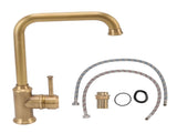 Vintage Bathroom Basin Sink Faucet Elegant Rugged Hot Cold Mixing Kitchen Washroom Washbasin Water V1294-YM0626-3112220094611