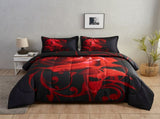 Black Rose Luxury 3 Piece Comforter Set V745-AB010503AJ3