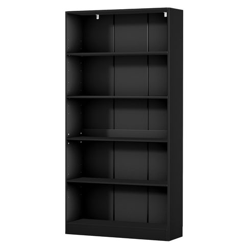 Artiss Bookshelf 5 Tiers ANTON Black FURNI-Q-BSHELF-04-BK-AB