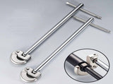 Spring-Jaw Basin Wrench, 15-Inch Length for Hard-to-Reach Plumbing, Solid Steel Handle for Maximum V1192-AZ-W-30124