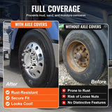 Front Axle Cover Combo Kit ABS Lug Nut Covers with Nut Cover Tools V952-BKCZGTJYDX2FS9XCRV0