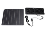 Solar Exhaust Fan Kit 12V 20W Solar Panel Fan with Switch Control for Outdoor Chicken Coop V1294-YM0901-3111250015711