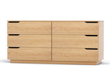 Artiss 6 Chest of Drawers Dresser Table Pine FUR-U-CDR-06-WD-AB