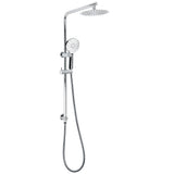 Chrome Round 8" Rainfall Shower Head 3 Modes Handheld Rose Silde Rail Twin Set V1233-C4902B22HR002M4CKSR108