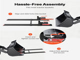 Pallet Forks, 1814 kg Clamp on Pallet Forks, 149 cm Total Length Heavy-Duty Tractor Fork with V952-TPHCKDJK60INXOZ1G001V0