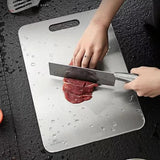 Titanium Cutting Board, Stainless Steel Cutting Board, Double Sided Titanium Compatible with Cutting V1237-ZY-203-5446