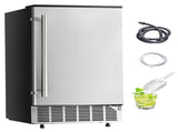 Undercounter Built-in Ice Maker, 80 Lbs/Day Under Counter Ice Maker Machine with Reversible Door V952-SNQRSZBJ80LBQY0EFV3