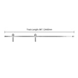 8FT Sliding Barn Door Hardware Kit, 330 LBS Weight Capacity, Compatible with 42 to 48 Inches Width & V952-HDSMDGDGDM2D9X4QD001V0