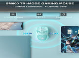 SOLAKAKA SM600 Honeycomb Shell Gaming Mouse Wireless,green V1300-SM600-GREEN